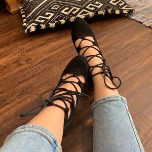 Lace up heels